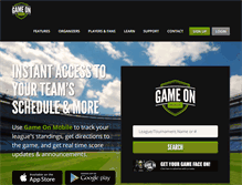 Tablet Screenshot of gameonmobile.com